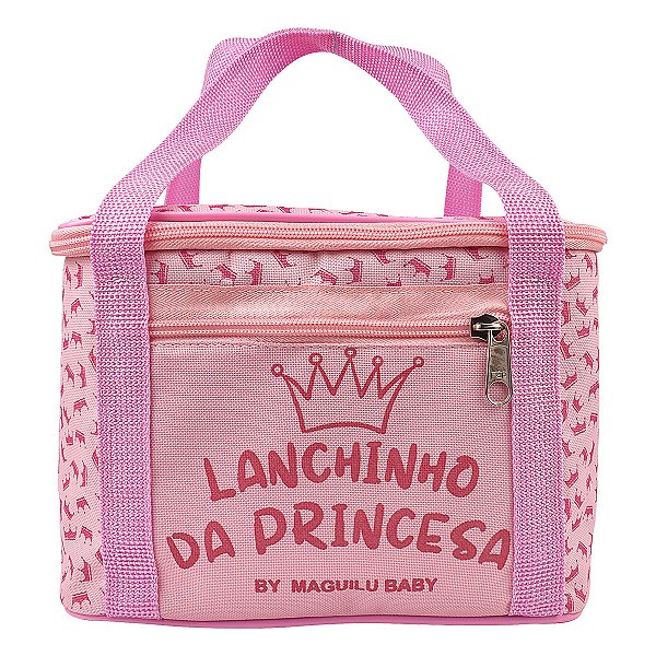 BOLSA TÉRMICA INFANTIL 8 LITROS ISOLANTE TÉRMICO - MENINO - COR ROSA