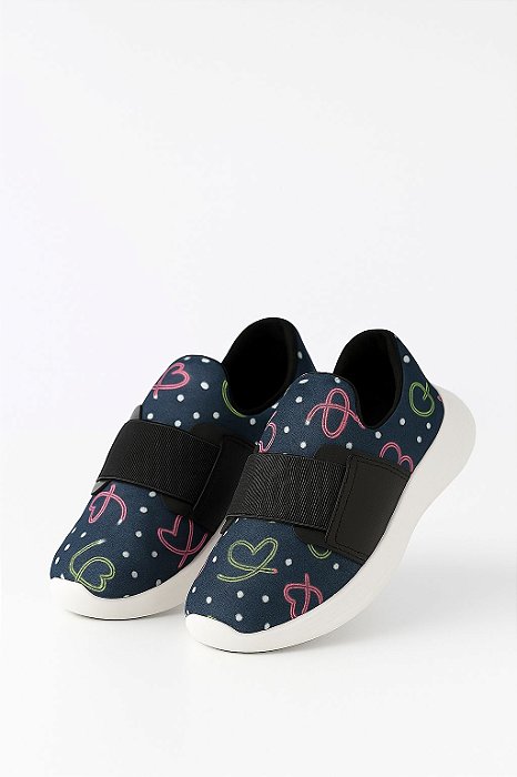TÊNIS CALCE FÁCIL CORAÇÃO - COR MARINHO - LINHA KIDS