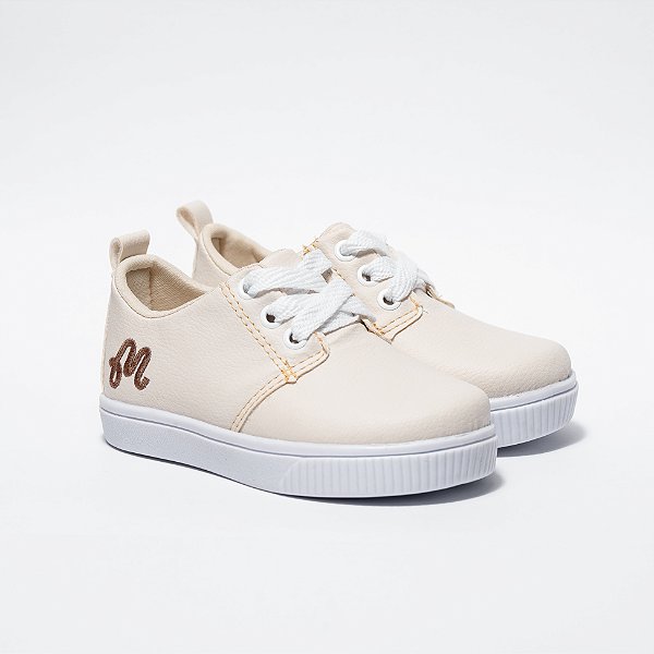 TÊNIS MASCULINO- MODELO MAGUILU -COR MARFIM - LINHA KIDS