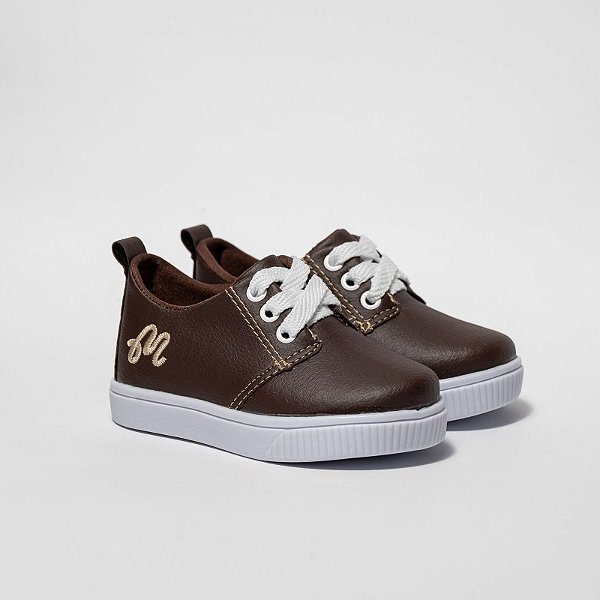 TÊNIS MASCULINO- MODELO MAGUILU - COR CAFÉ - LINHA KIDS