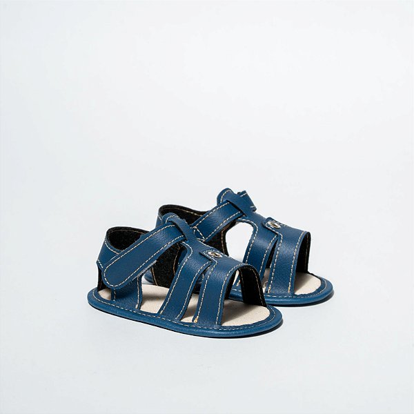 SANDALIA MASCULINA ADVENTURE - COR AZUL PETROLEO/MARINHO - LINHA BABY