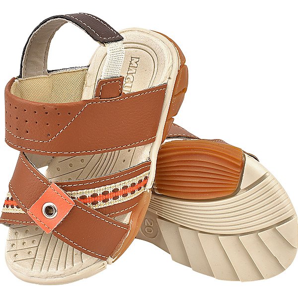 PAPETE MASCULINA ADVENTURE - TRANÇADO - COR CARAMELO - LINHA KIDS