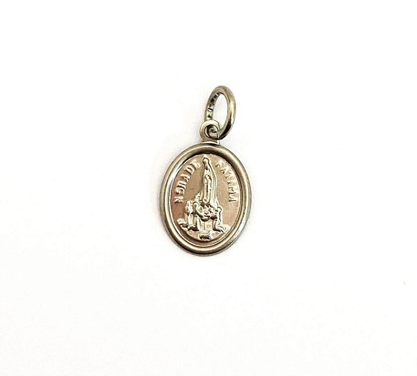 Medalha Nossa Senhora de Fátima inox (1,5x1 cm)