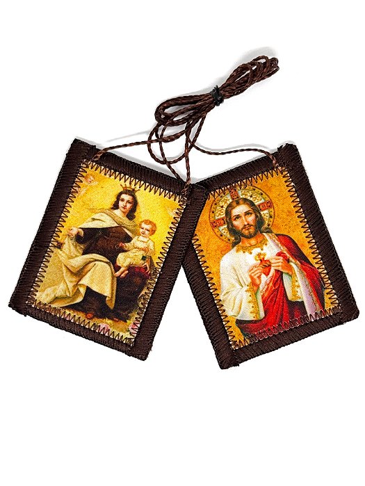 Escapulário de Tecido - Grande (4x5cm)