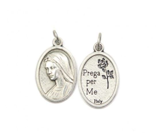 Medalha italiana Rainha da Paz (2,5x1,5 cm)