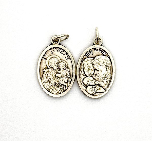Medalha italiana São José (2,5x1,5 cm)