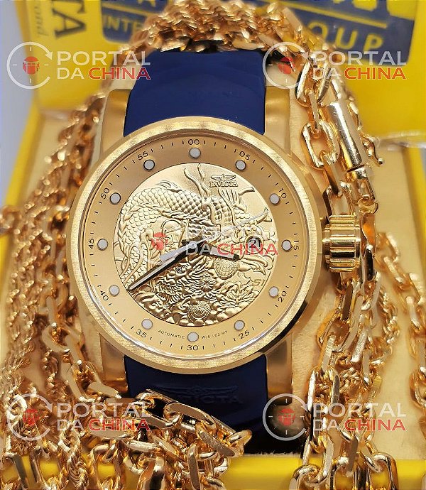 relogio invicta yakuza azul