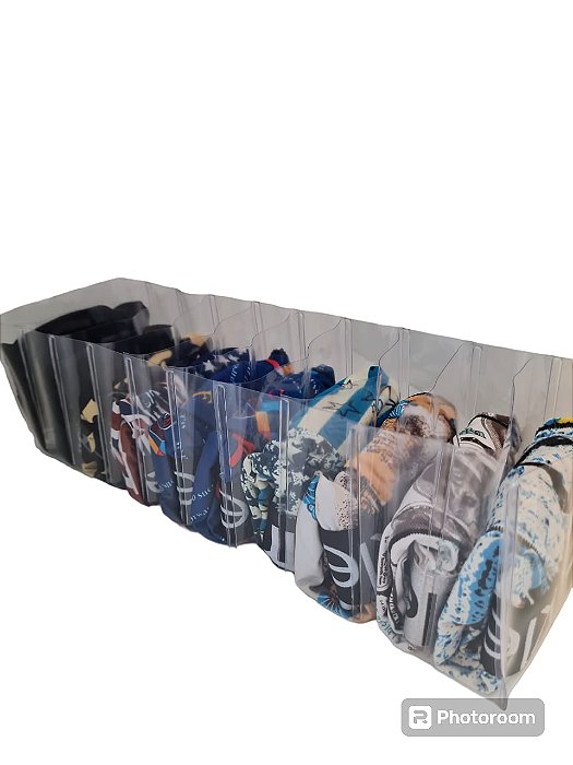 Colmeia Organizadora Tam P 10 Nichos 13x40x10cm Transparente