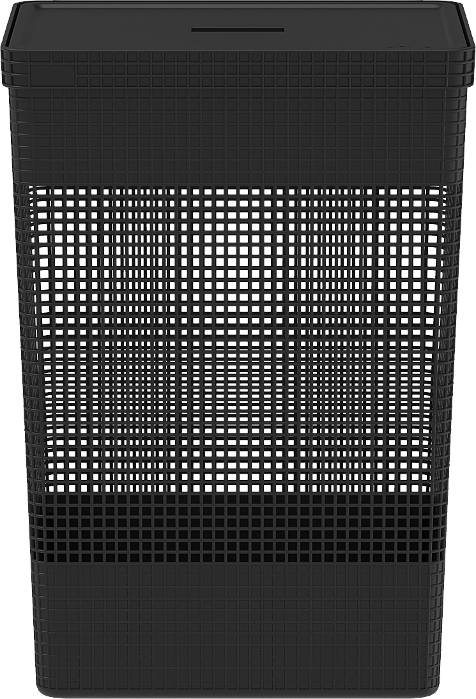 Cesto de Roupas Grid 49 Litros Preto