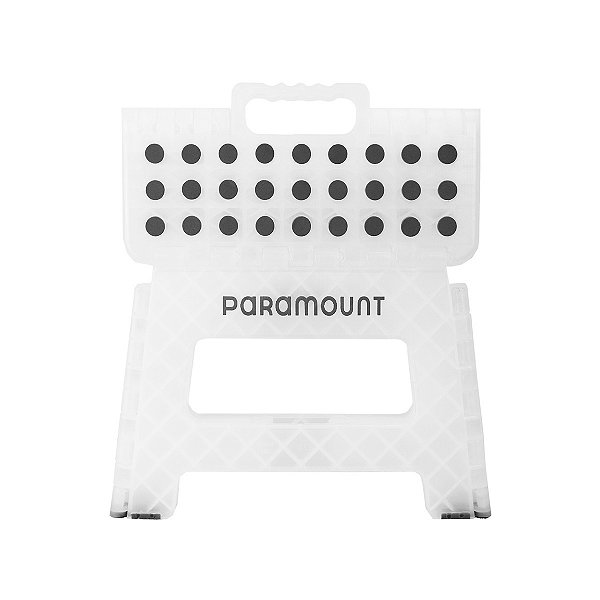 Banqueta Dobrável Antiderrapante Clear 22cm