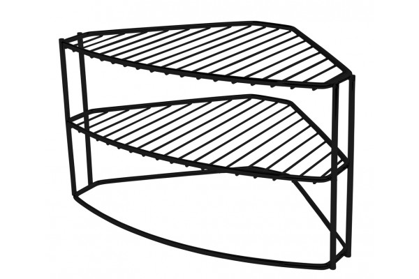 Organizador Prato de Canto 3 Níveis Preto