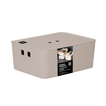 Organizador  C/ Tampa 26x20x12 cm Fly 5,2 Litros Creme