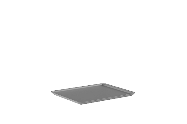 Tampa Cesto Flow 34x 27x 1,3 cm Cinza
