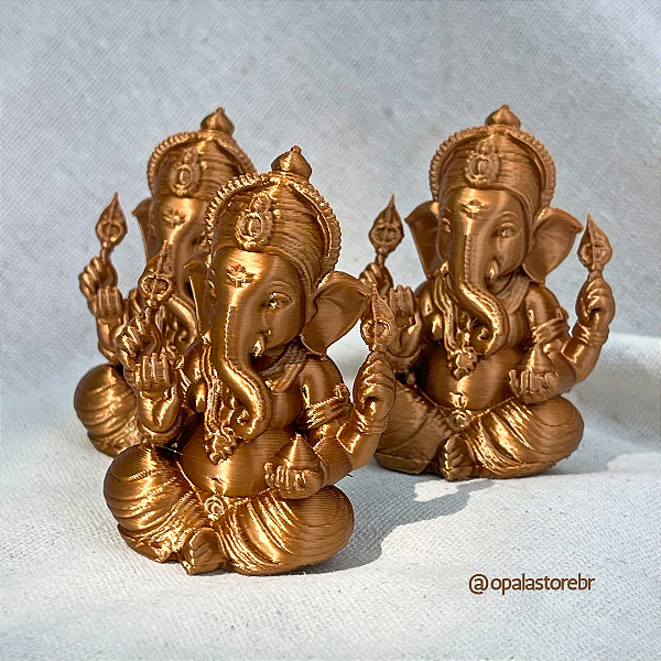 Mini Ganesha Cobre — Removedor de Obstáculos e Guardião da Prosperidade