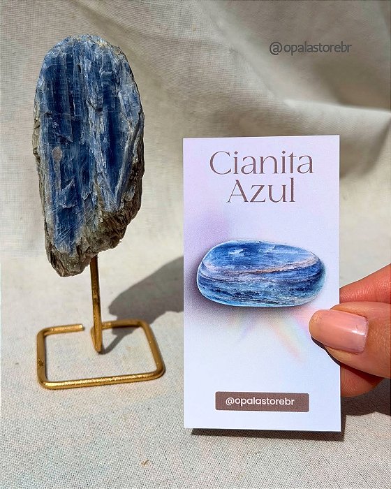 Pilar da Mente Blindada com Cianita Azul | Coleção Pilares de Poder