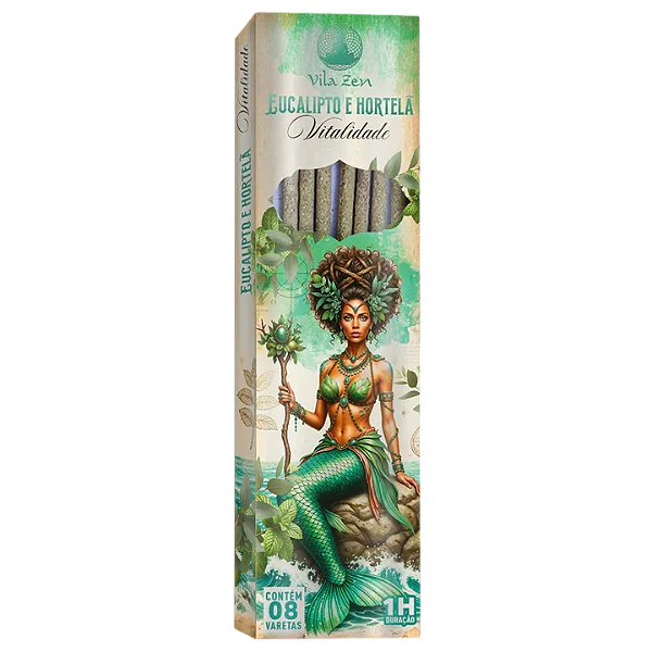 Incenso Eucalipto e Hortelã | Vitalidade - Encanto das Águas