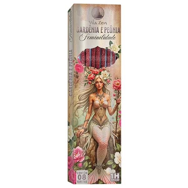 Incenso Gardênia e Peônia | Feminilidade - Encanto das Águas