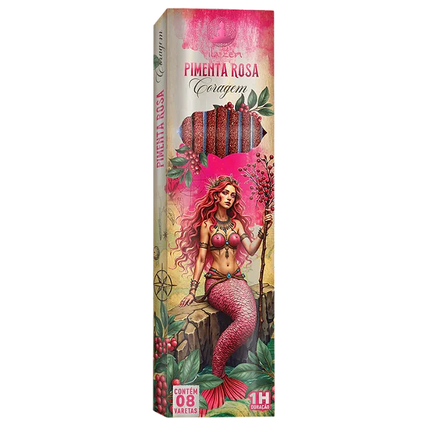Incenso Pimenta Rosa | Coragem - Encanto das Águas