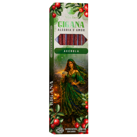 Incenso Cigana | Alegria e Amor - Acerola