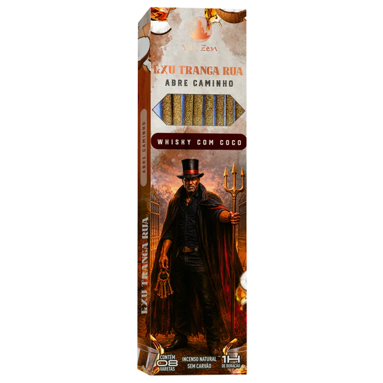 Incenso Exu Tranca Rua | Abre Caminho - Whisky com Coco
