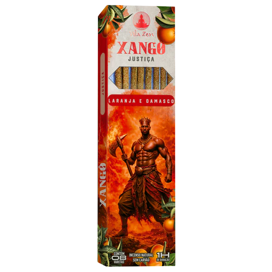 Incenso Xangô | Justiça - Laranja e Damasco