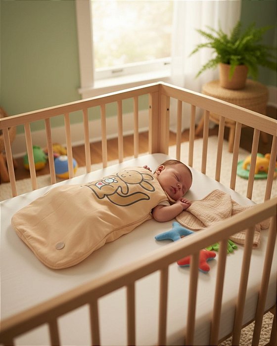 Saco de Dormir Inverno Canguru Marrom - 0 a 6 meses / 6 meses a 1 ano