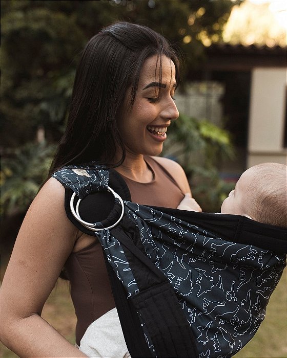 Sling Lateral de Argolas Dino Black