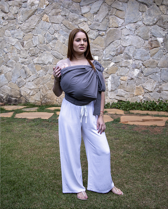 Sling Lateral de Argolas Cinza Urbano