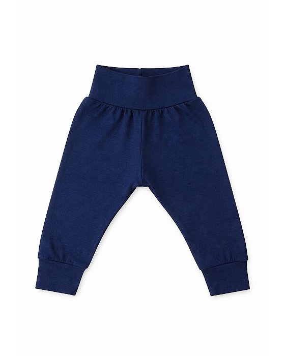 Calça Bebê Cós Anticólica – Algodão Egípcio Marinho