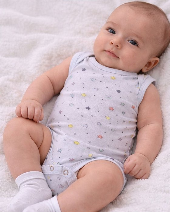 Body Bebê sem mangas – Little Stars