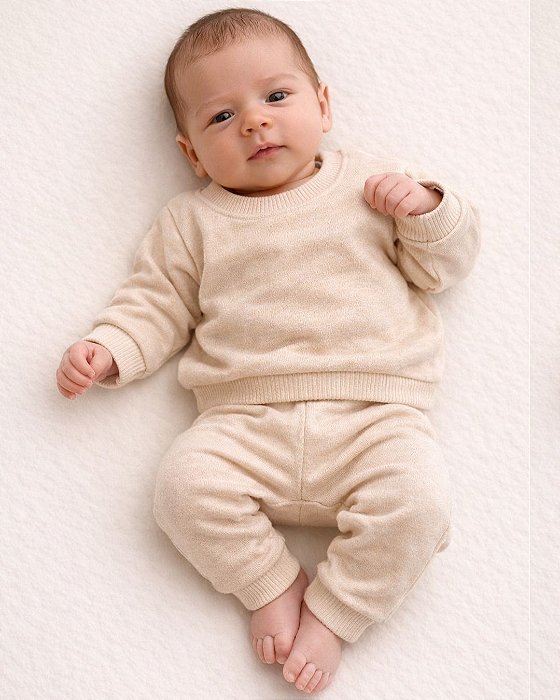 Conjunto Moletom Minimalista - 100% Algodão