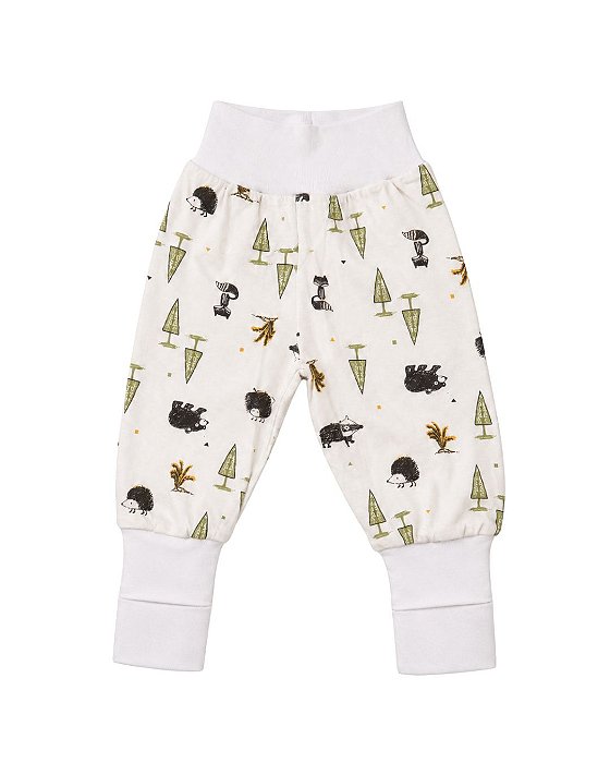 Calça Bebê Cós Anticólica com Pezinho Reversível – Animais da Floresta