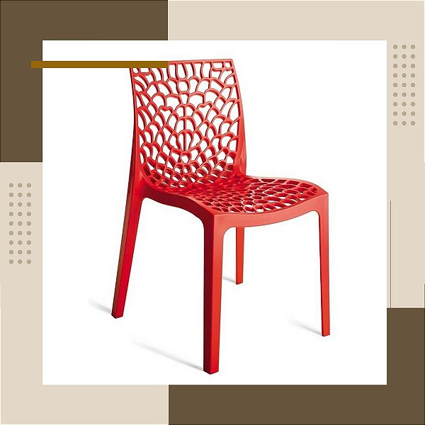 Cadeira Gruvyer Design Vermelho