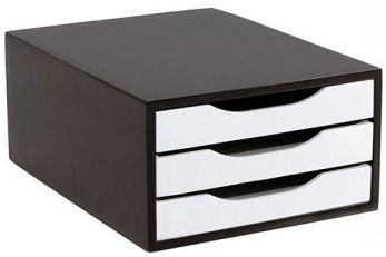 ARQUIVO/GAVETEIRO 3338 MDF 3 GAV. PRETO/BR SOUZA