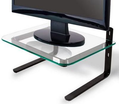 Suporte monitor preto vidro *incolor reliza 203.002/011