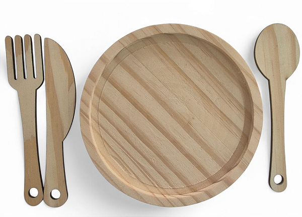 Kit pratinho e talheres Fashion Toys