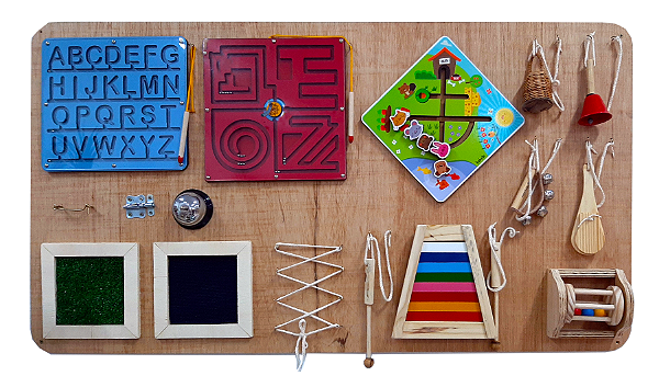 Painel Psicomotor, Sensorial e Musical Fashion Toys