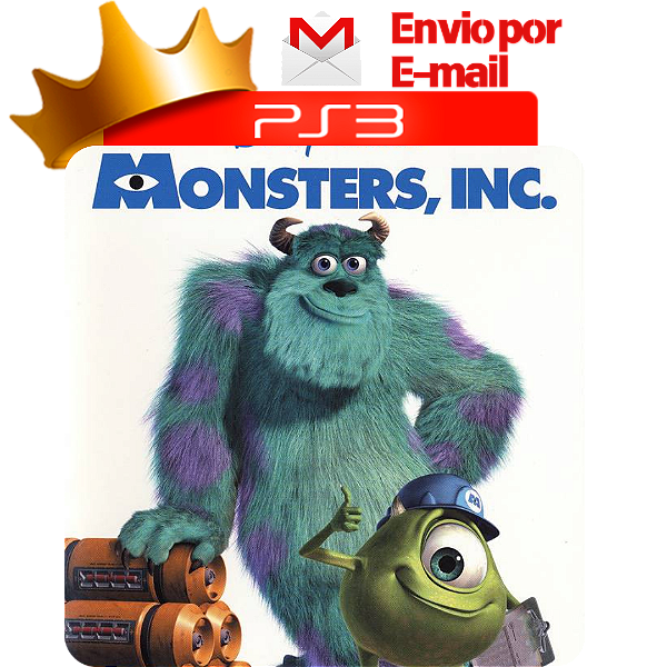 monstros sa inc classico ps2 para ps3 em midia digital
