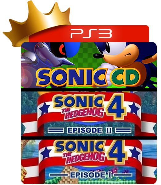 Sonic 4 Episodio 1 e Episoio 2 + sonic cd para ps3 em mídia digital