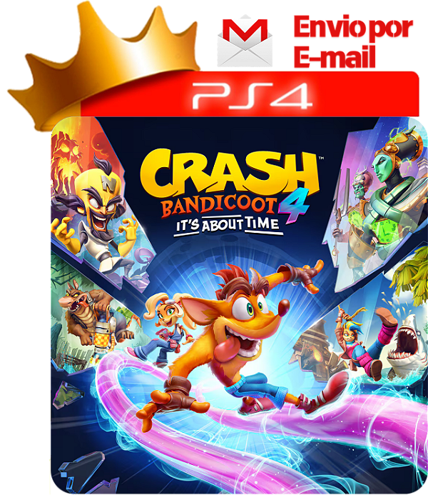 Crash Bandicoot 4 para ps4 em mídia digital