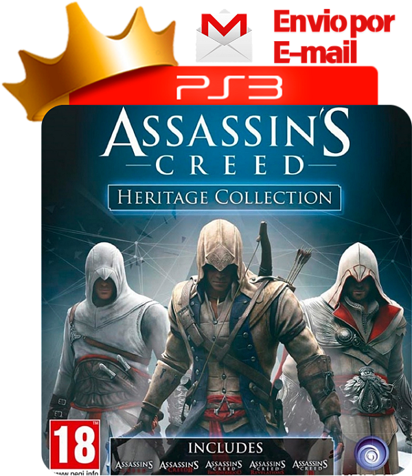 assassins creed heritage para ps3 em mídia digital