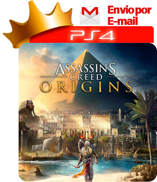Assassins creed origins para ps4 em mídia digital
