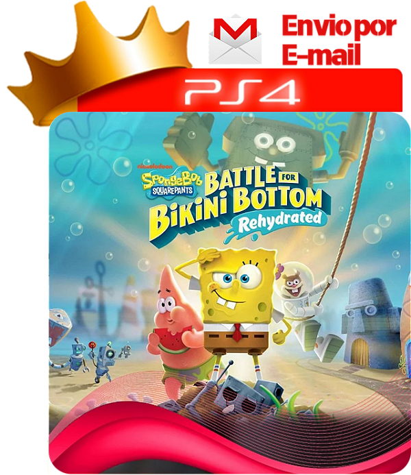 Bob sponja calça quadrada para ps4 em mídia digital