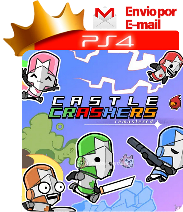 castle crashers remastered para ps4 em mídia digital