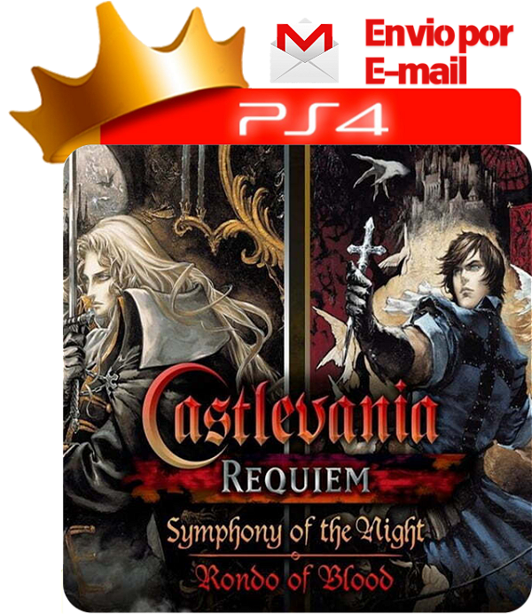 Castlevania Requiem Symphony of the Night e Rondo of Blood para PS4 em Mídia Digital