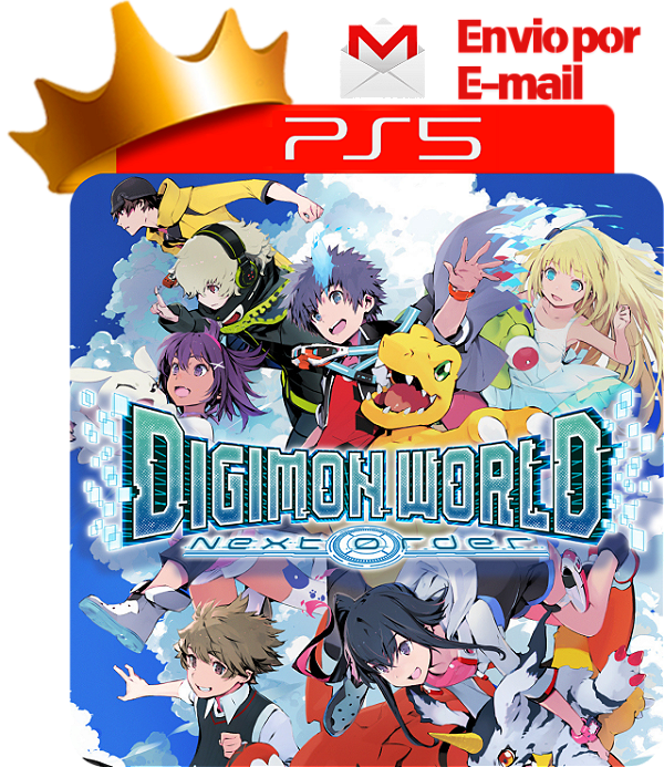 Digimon World Next Order para PS5 em Mídia Digital