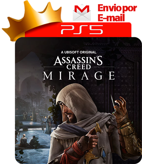 Assassins Creed Mirage para PS5 em Mídia Digital