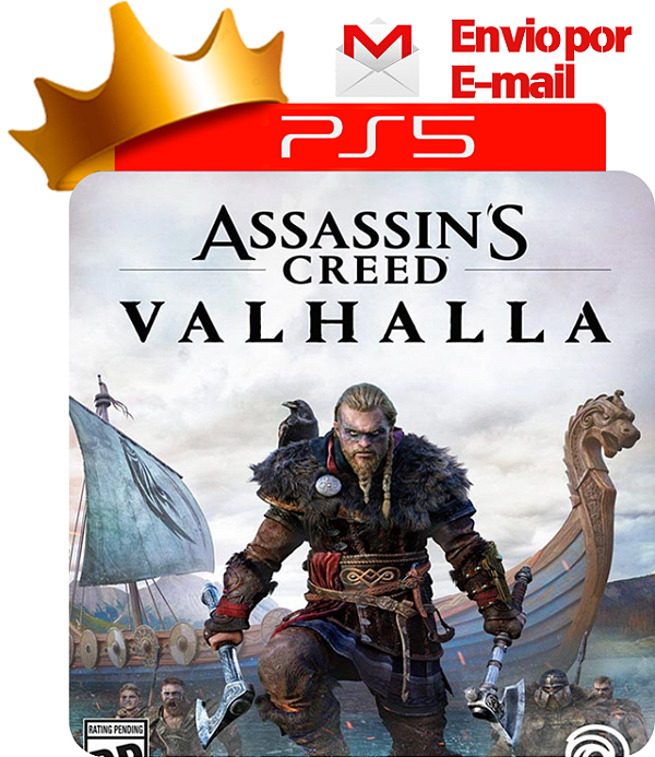 assassins creed valhalla para ps5 em mídia digital