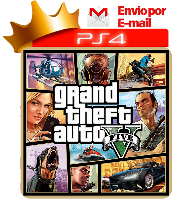 Gta 5 para ps4 em mídia digital
