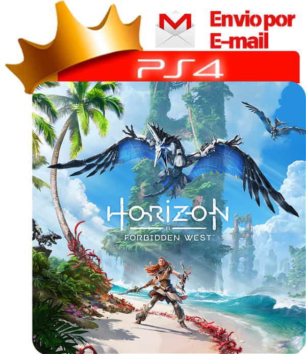 Horizon forbidden west para ps4 em mídia digital